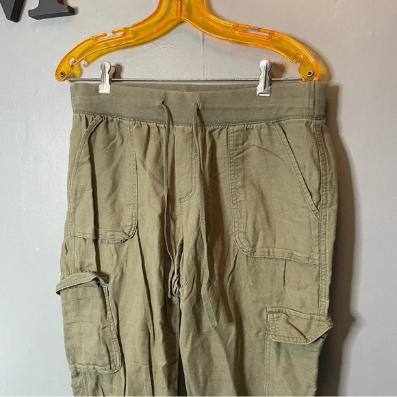 GAP army green cargo joggers women’s size medium - Picture 2 of 8